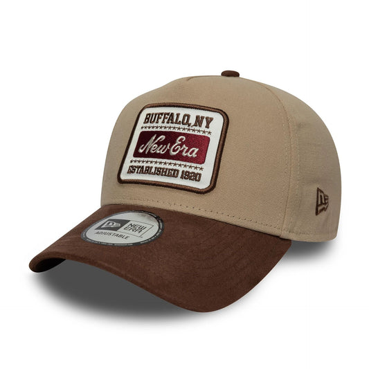 9Forty Aframe New Era Patch Suede - Beige/brown