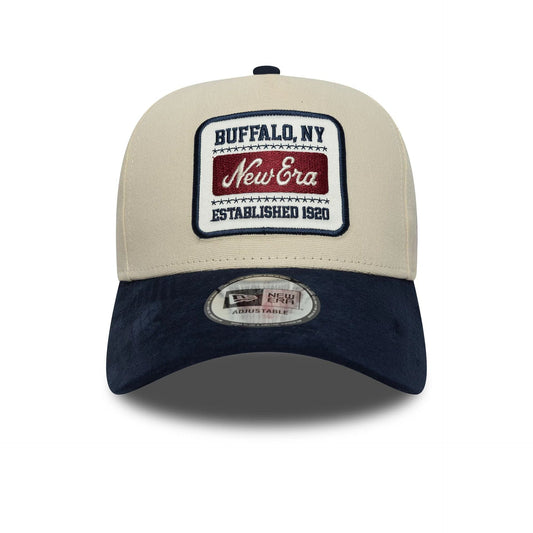 9Forty Aframe New Era Patch Suede - Offwhite/Navy