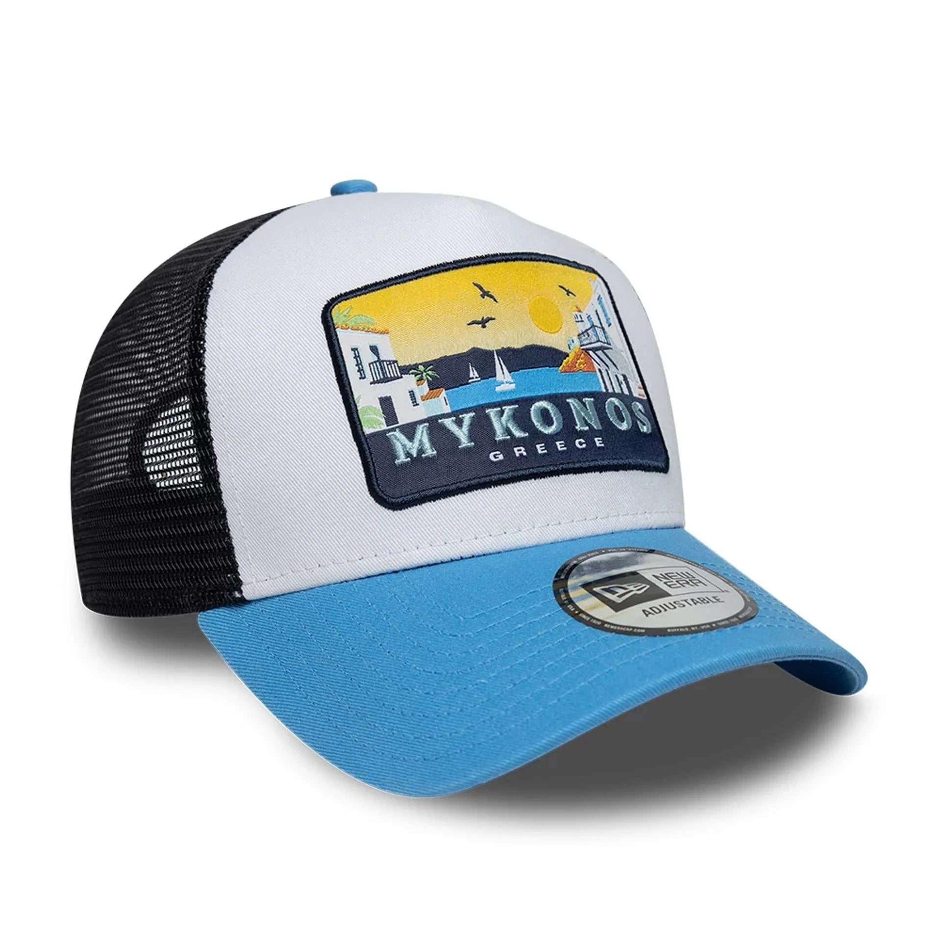9Forty Location Patch Trucker - Blue/White/Black