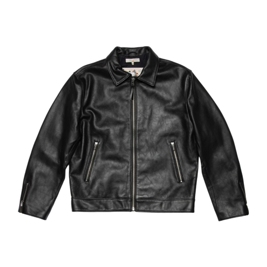 Eddy Rider Leather Jacket - Black