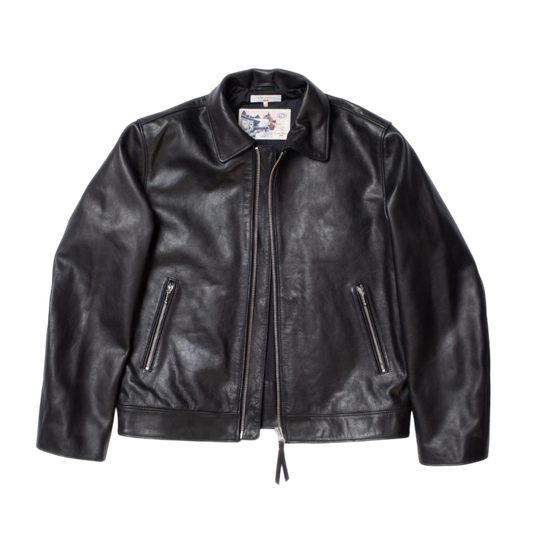 Eddy Rider Leather Jacket - Black