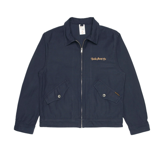 Blake Zip Jacket Back Sateen - Navy