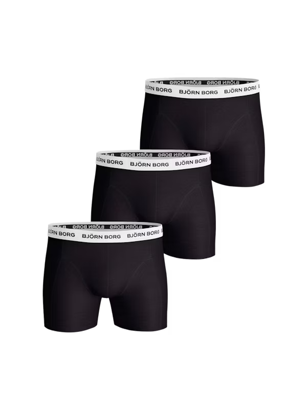 Cotton Stretch Boxer 3-pack - Black/White