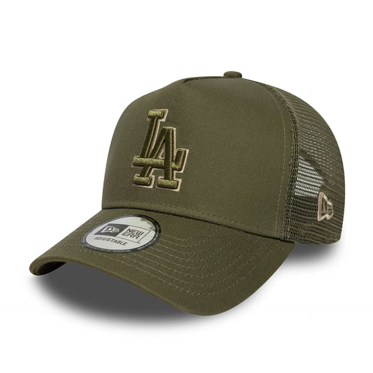 9Forty Trucker Outline Los Angeles Dodgers - New Olive