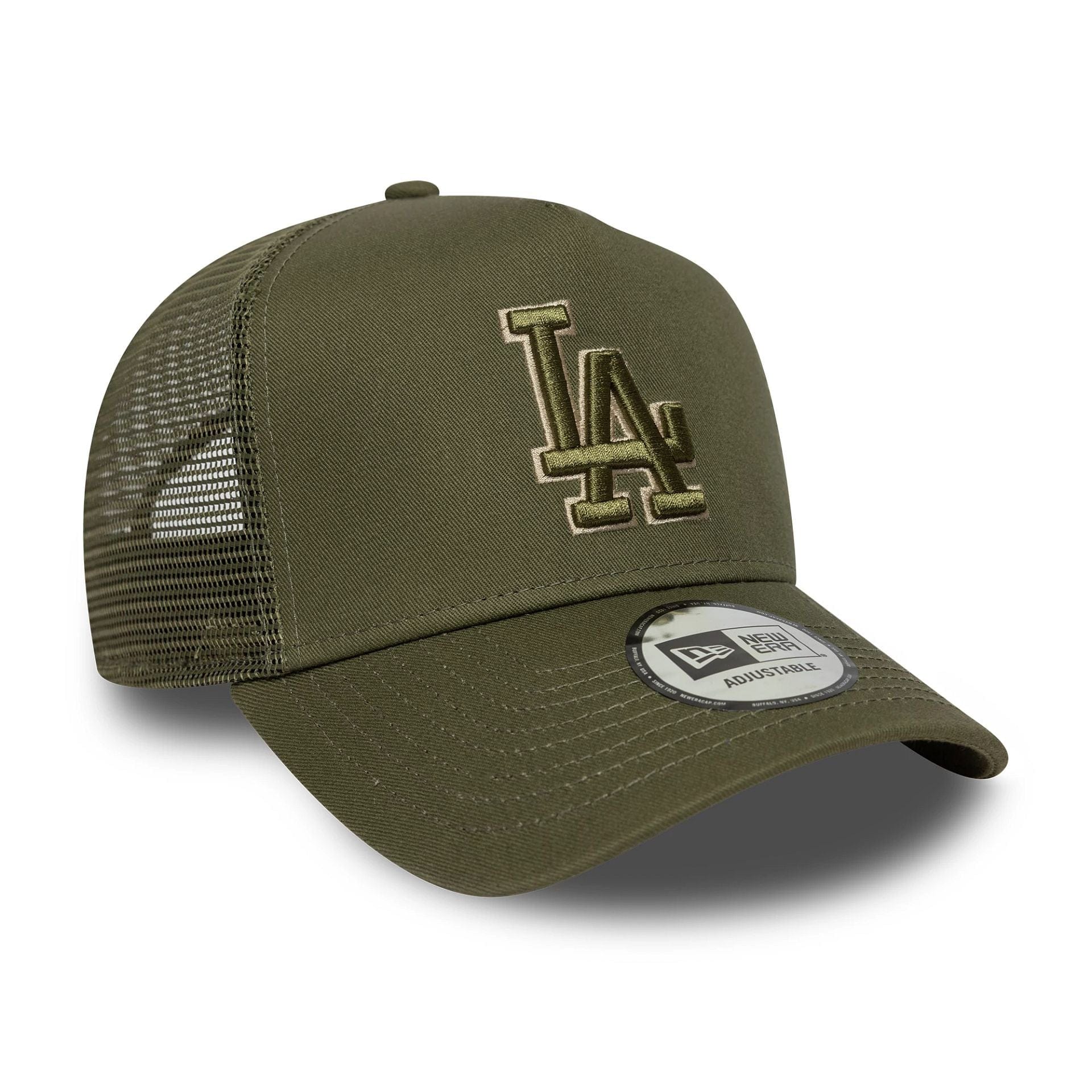 9Forty Trucker Outline Los Angeles Dodgers - New Olive