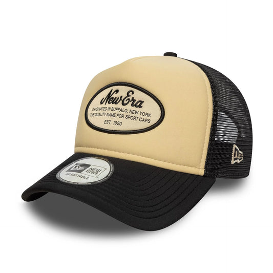 9Forty Trucker Oval Foam New Era Patch - Black/White