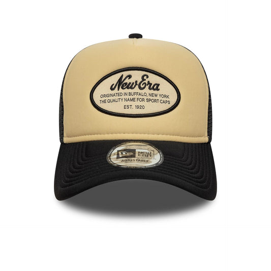 9Forty Trucker Oval Foam New Era Patch - Black/White