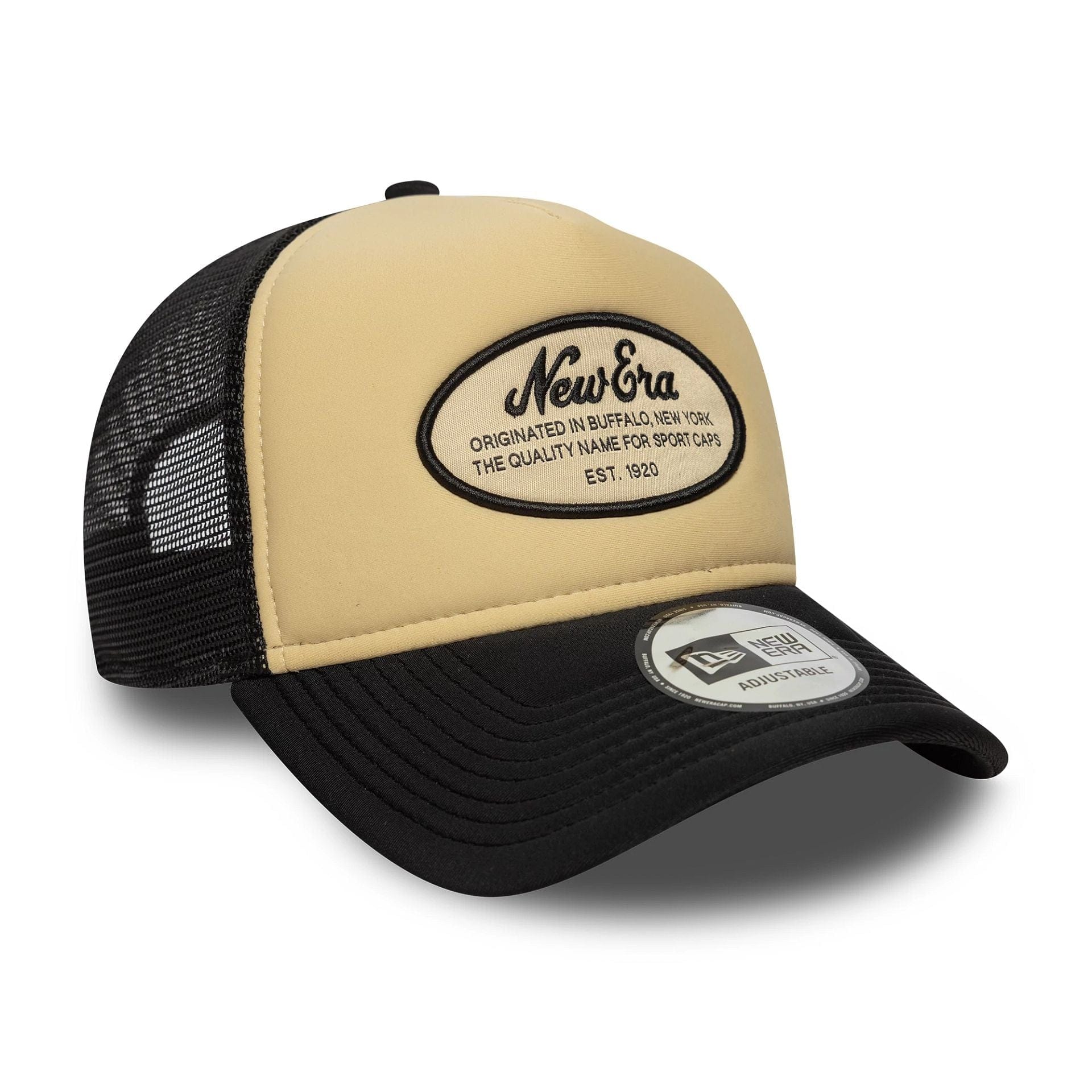 9Forty Trucker Oval Foam New Era Patch - Black/White