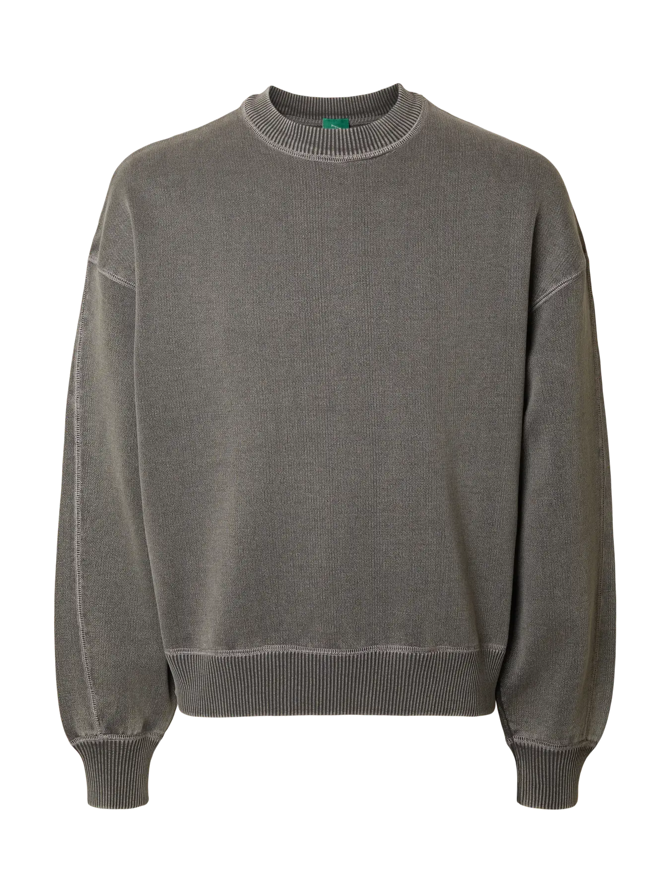 Andor Long-sleeve Knit Crewneck - Grey Melange