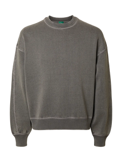 Andor Long-sleeve Knit Crewneck - Grey Melange