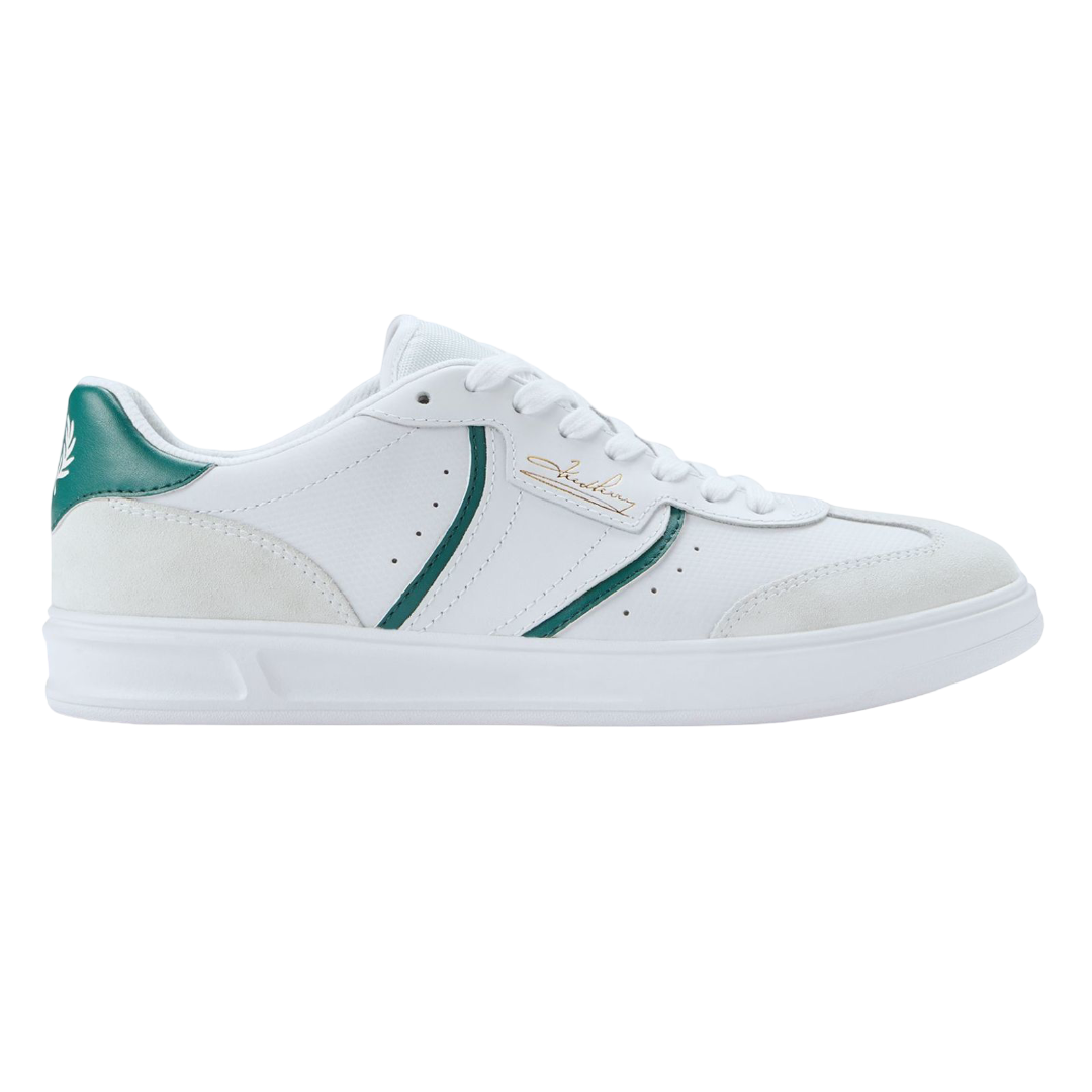 B4 Embossed Leatther/Suede - White