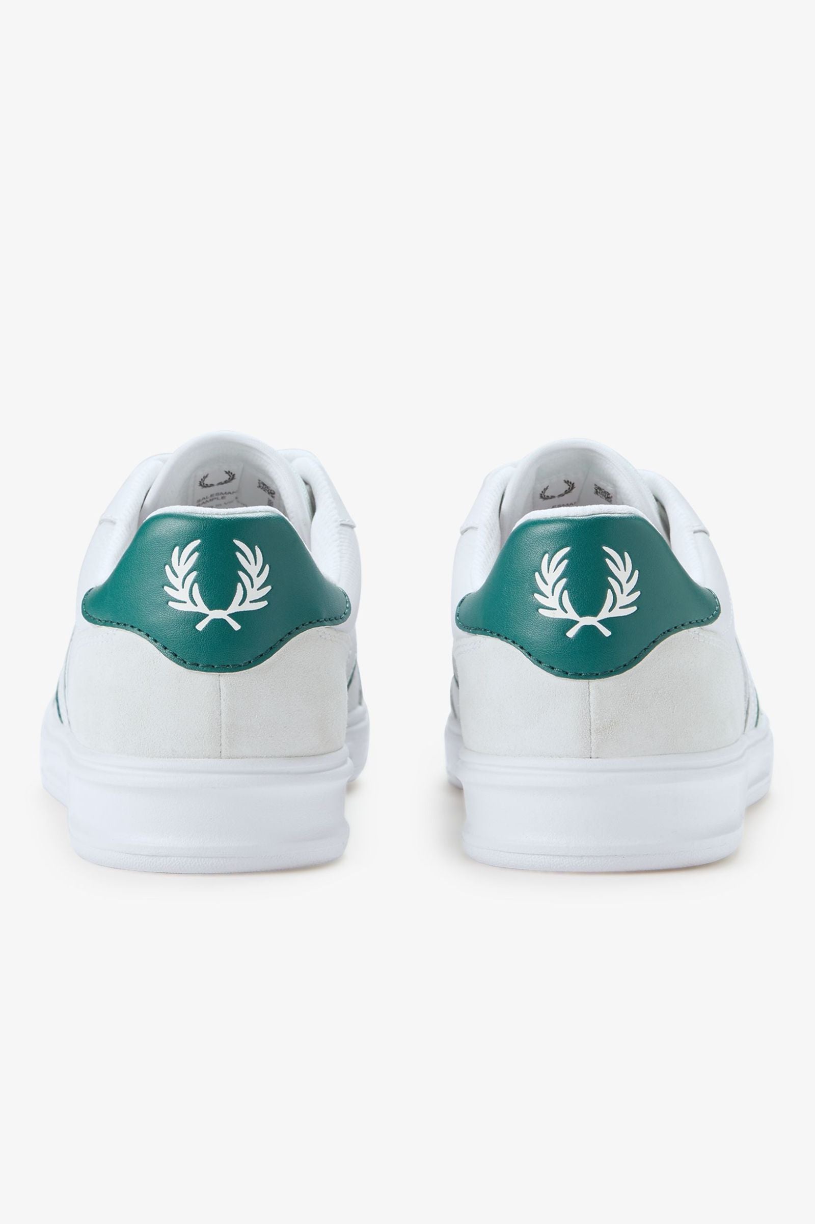 B4 Embossed Leatther/Suede - White