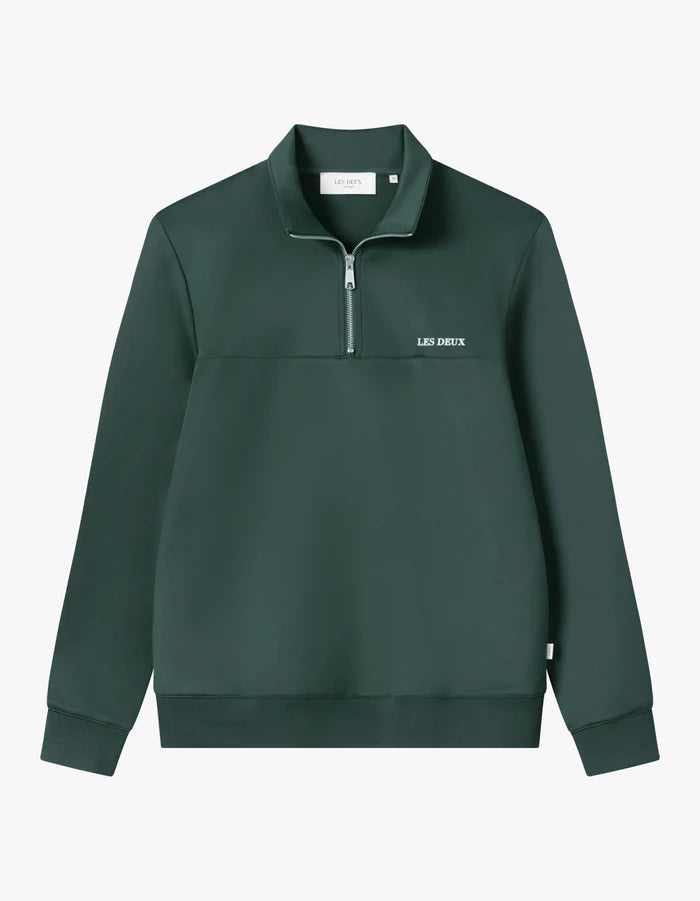 Ballier Half-Zip Track Sweatshirt - Pine Green