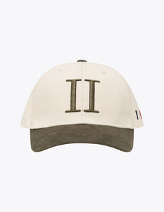 Baseball Cap Suede II - Ivory/Olive Night