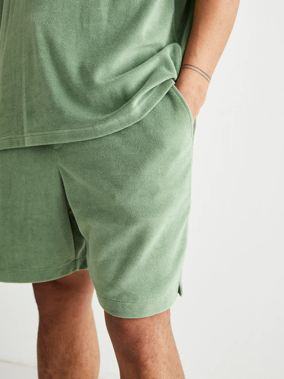 Bommy Towel Shorts - Khaki