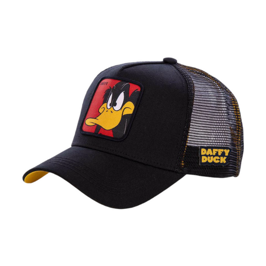 Looney Tunes Daffy Duck Trucker - Black/Black
