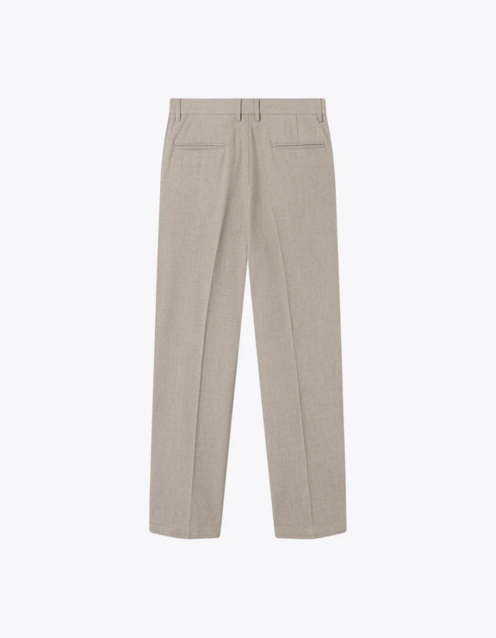 Como Regular Mélange Suit Pants - Dark Sand Mélange