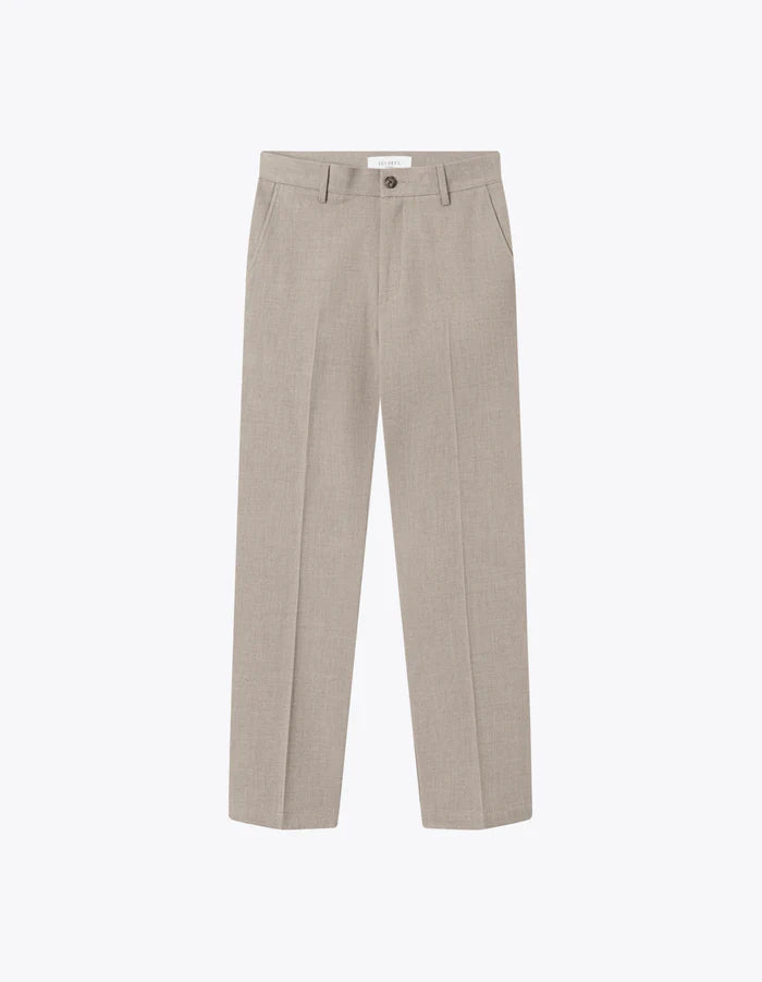 Como Regular Mélange Suit Pants - Dark Sand Mélange