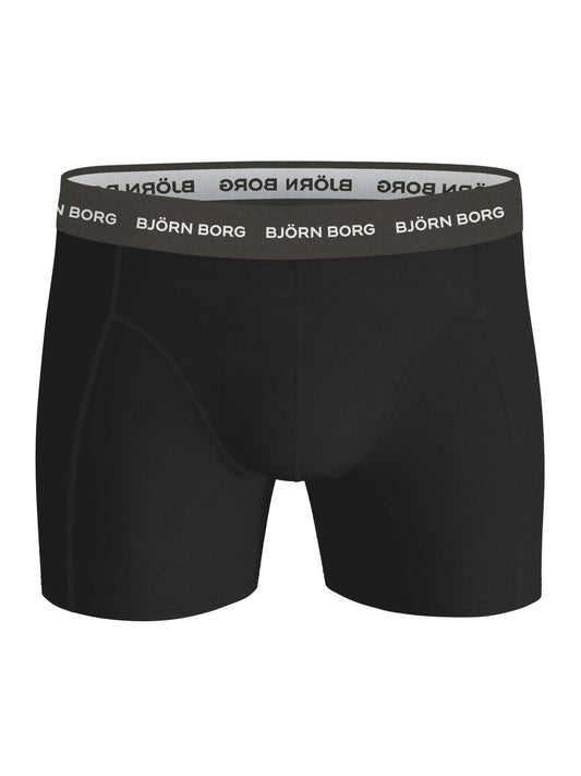 Cotton Stretch Boxer 3-pack - Black/Black/Allover Print