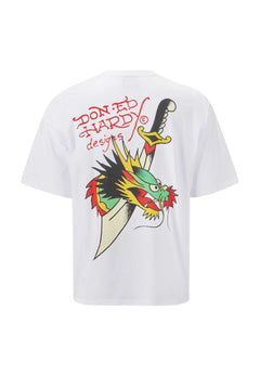 Drag Blade Back T-Shirt - White