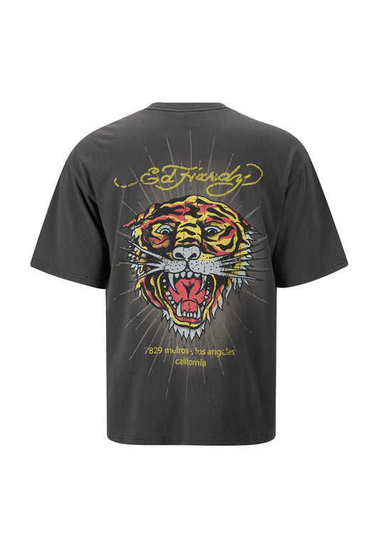 Melrose Tiger T-Shirt - Washed Charcoal