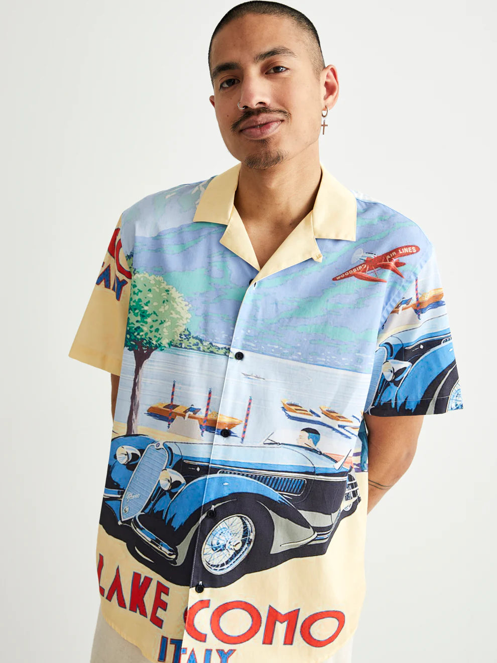 Enzo Como Shirt - Light Blue