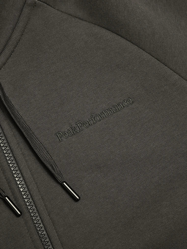 M Original Small Logo Zip Hood - Olive Extreme