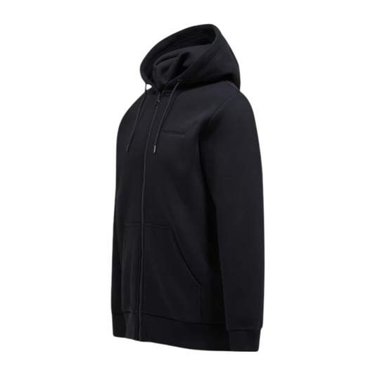 M Original Small Logo Zip Hood - Black