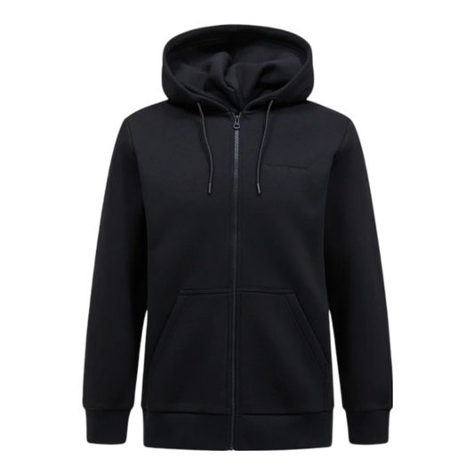 M Original Small Logo Zip Hood - Black