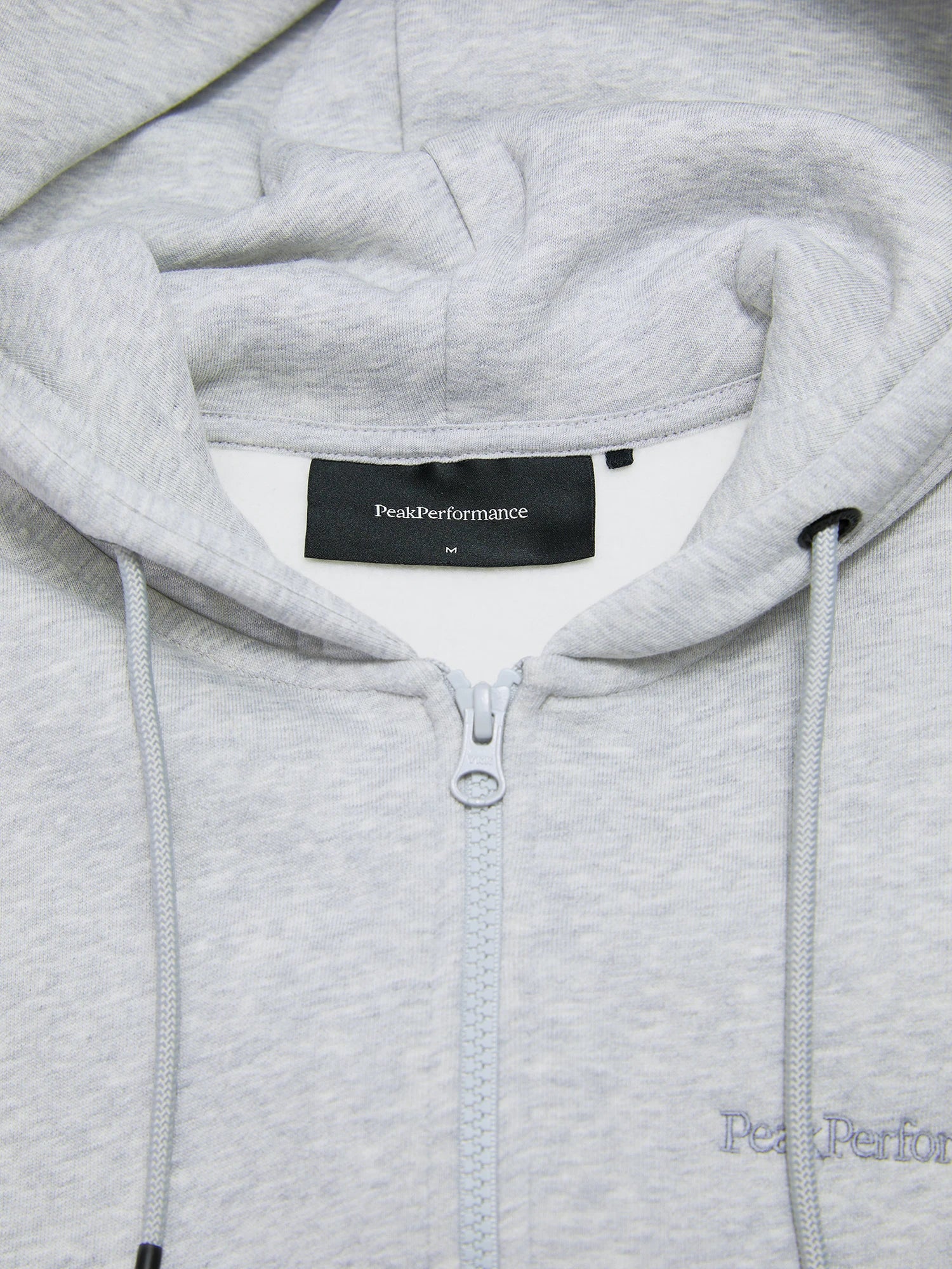 Original Small Logo Zip Hood - Med Grey Melange