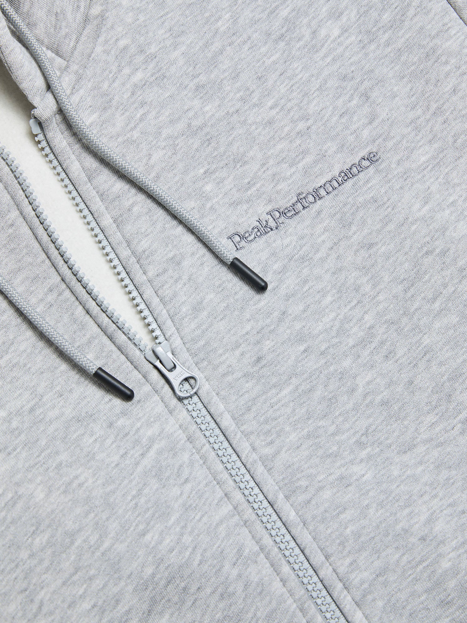 Original Small Logo Zip Hood - Med Grey Melange