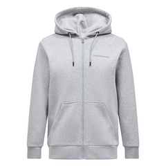 Original Small Logo Zip Hood - Med Grey Melange