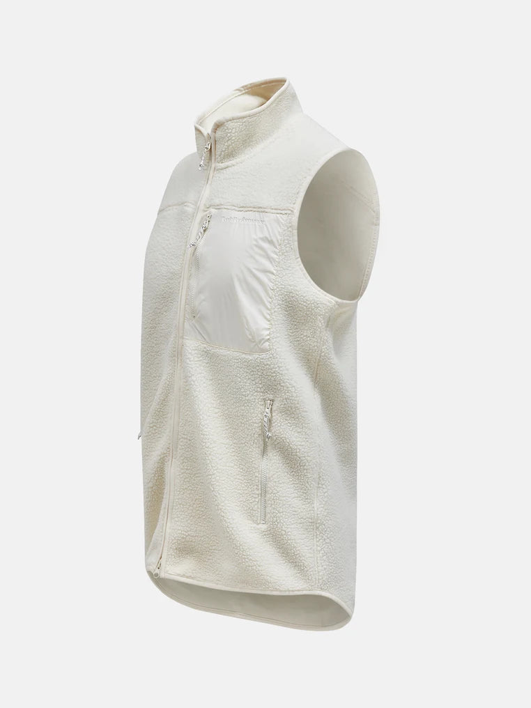 M Pile Vest - Vintage White