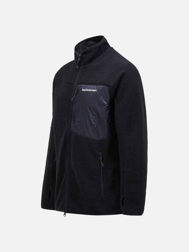 M Pile Zip Jacket - Black