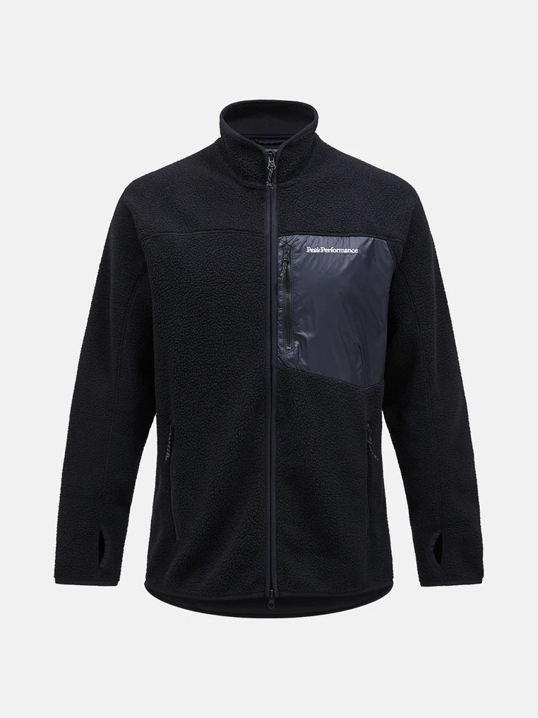 M Pile Zip Jacket - Black