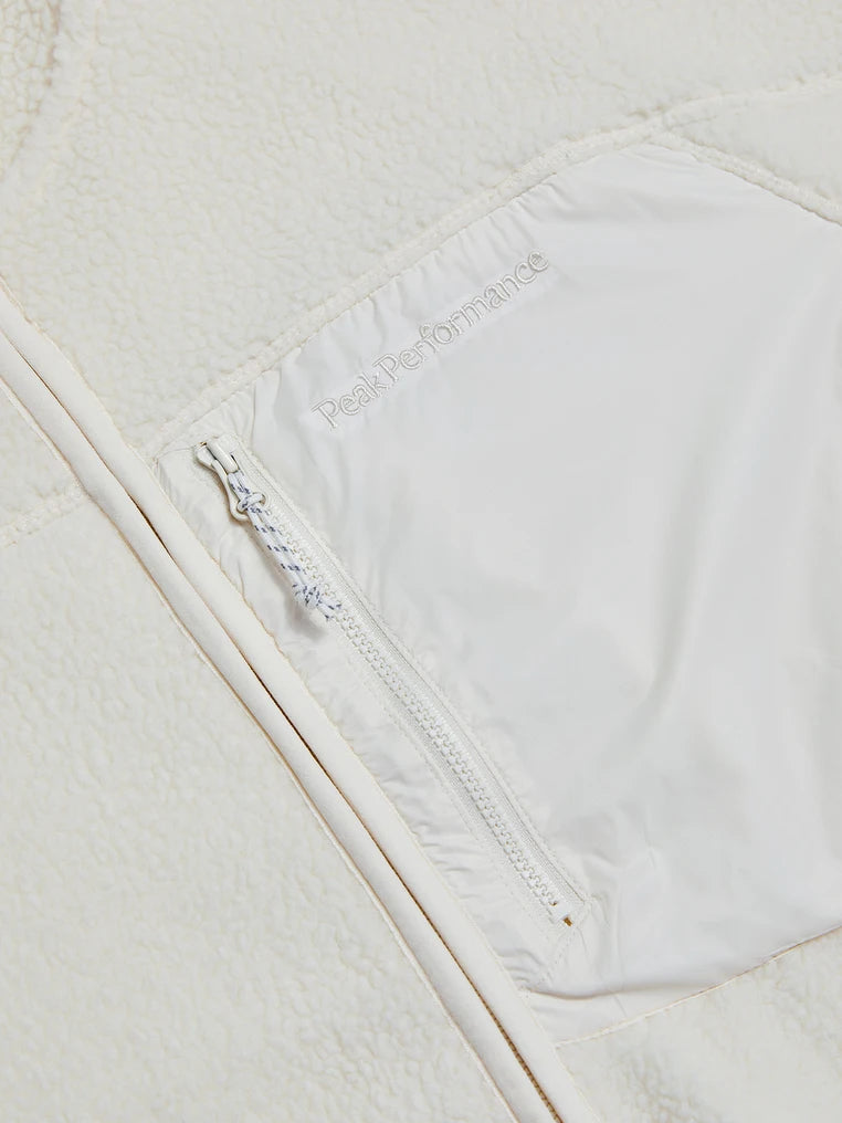 M Pile Zip Jacket - Vintage White