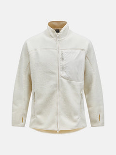 M Pile Zip Jacket - Vintage White