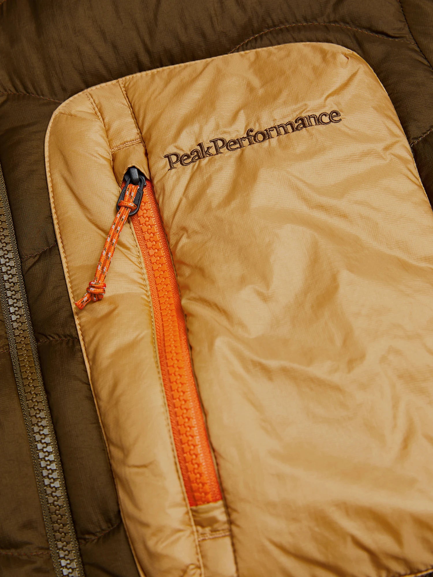 Helium Utility Down Hood Jacket - Meadow Moss/Sierra Sand