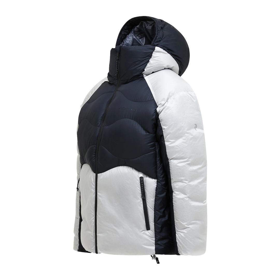 Helium Diamond Fuse Down Hood - Black/Antarctica