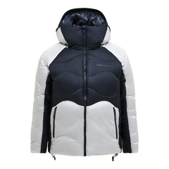 Helium Diamond Fuse Down Hood - Black/Antarctica