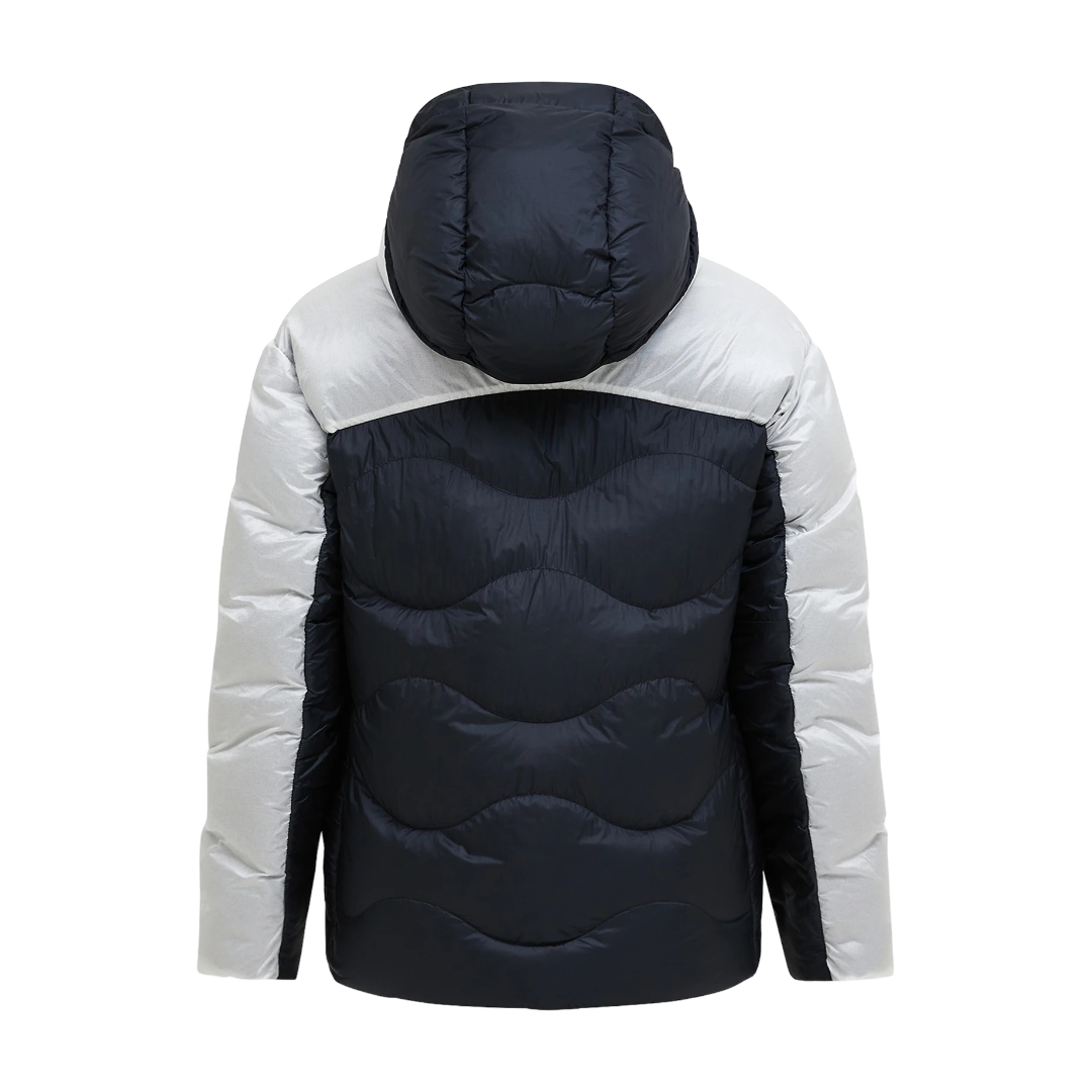 Helium Diamond Fuse Down Hood - Black/Antarctica