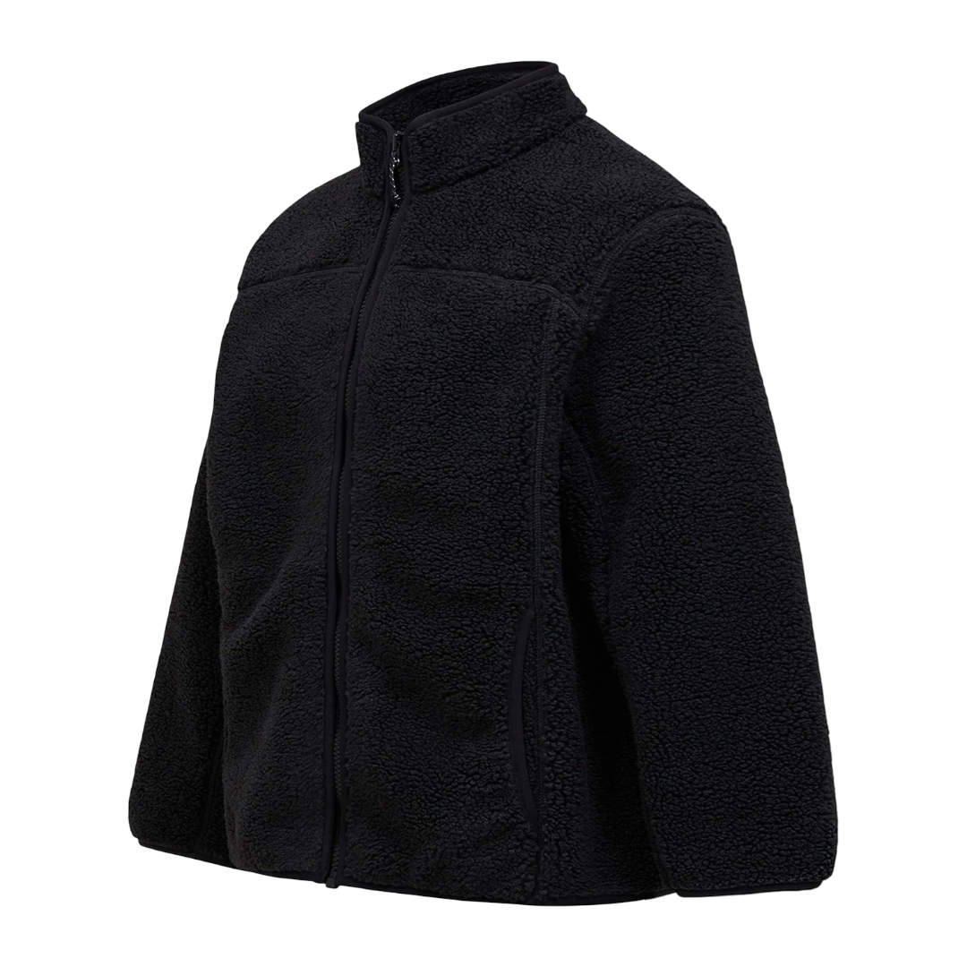 Solid Pile Jacket - Black