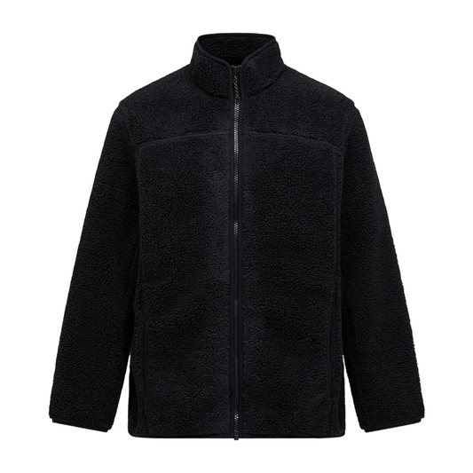 Solid Pile Jacket - Black