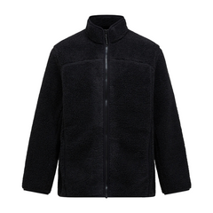 Solid Pile Jacket - Black