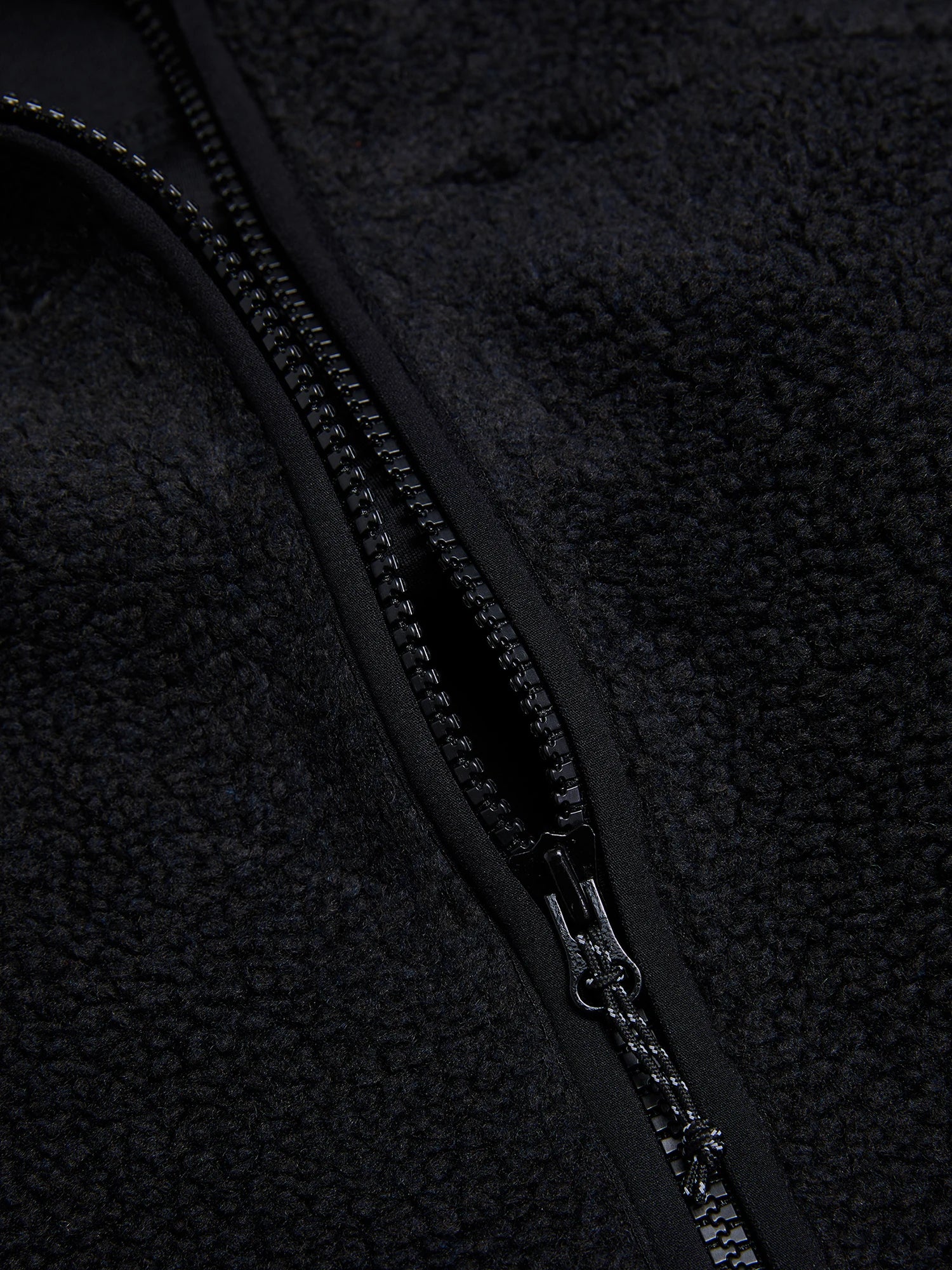 Solid Pile Jacket - Black