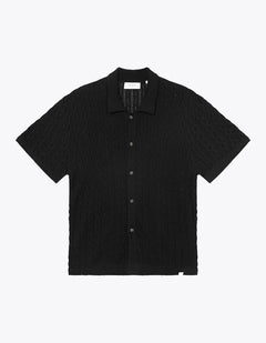 Garrett Knitted Shirt - Black