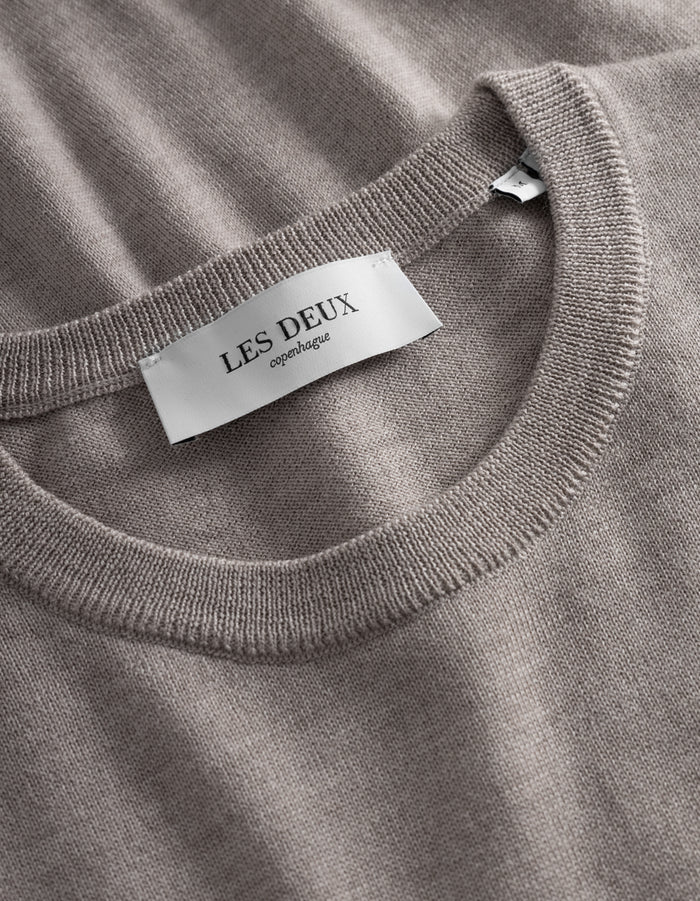 Greyson Merino Knit - Dark Sand Mélange