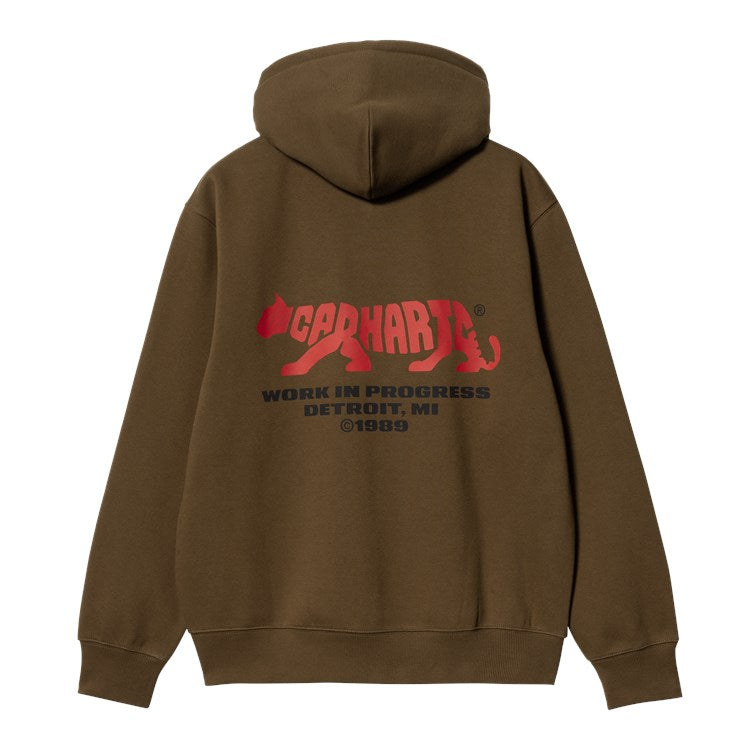 Hooded Rocky Script Sweat - Lumber