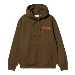 Hooded Rocky Script Sweat - Lumber