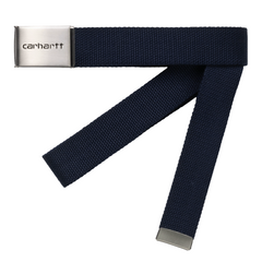 Clip Belt Chrome - Dark Navy